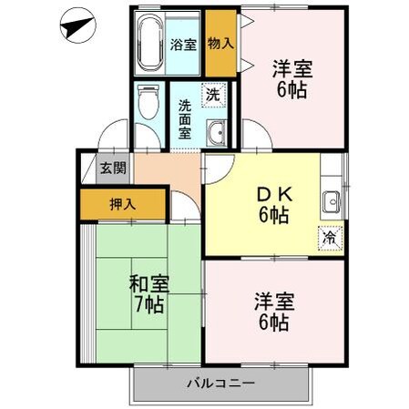 西熊本駅 徒歩30分 2階の物件間取画像